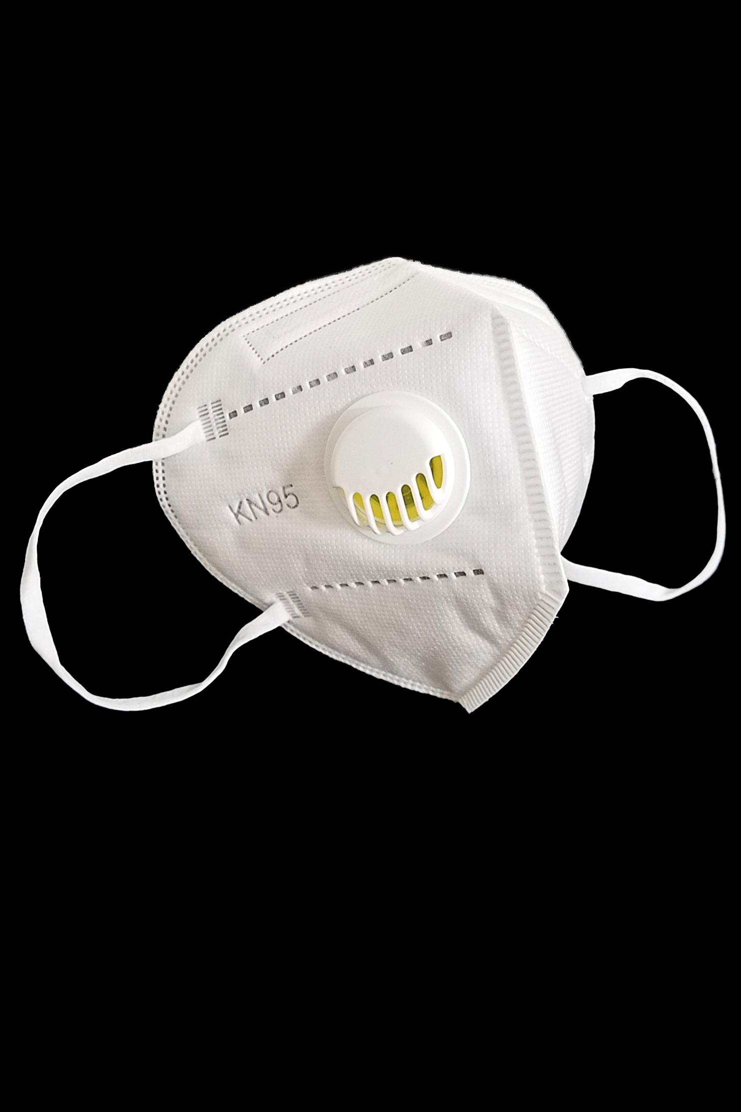 Wholesale White KN95 Face Mask with Air Valve - Individually Wrapped