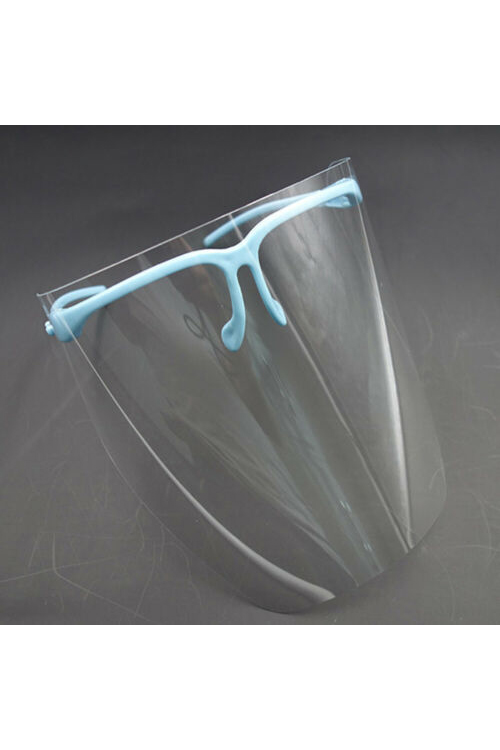 Wholesale 20 Pack - Detachable Full Transparent Face Shield - Clear Colored Support Glasses