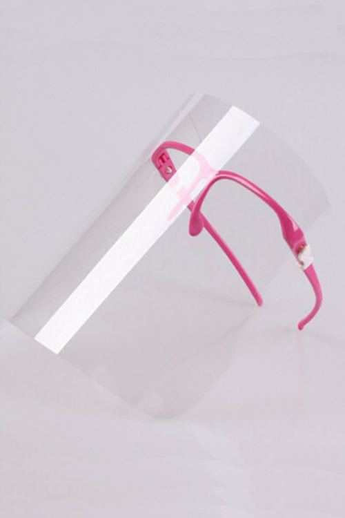 Wholesale 20 Pack - Detachable Full Transparent Face Shield - Clear Colored Support Glasses
