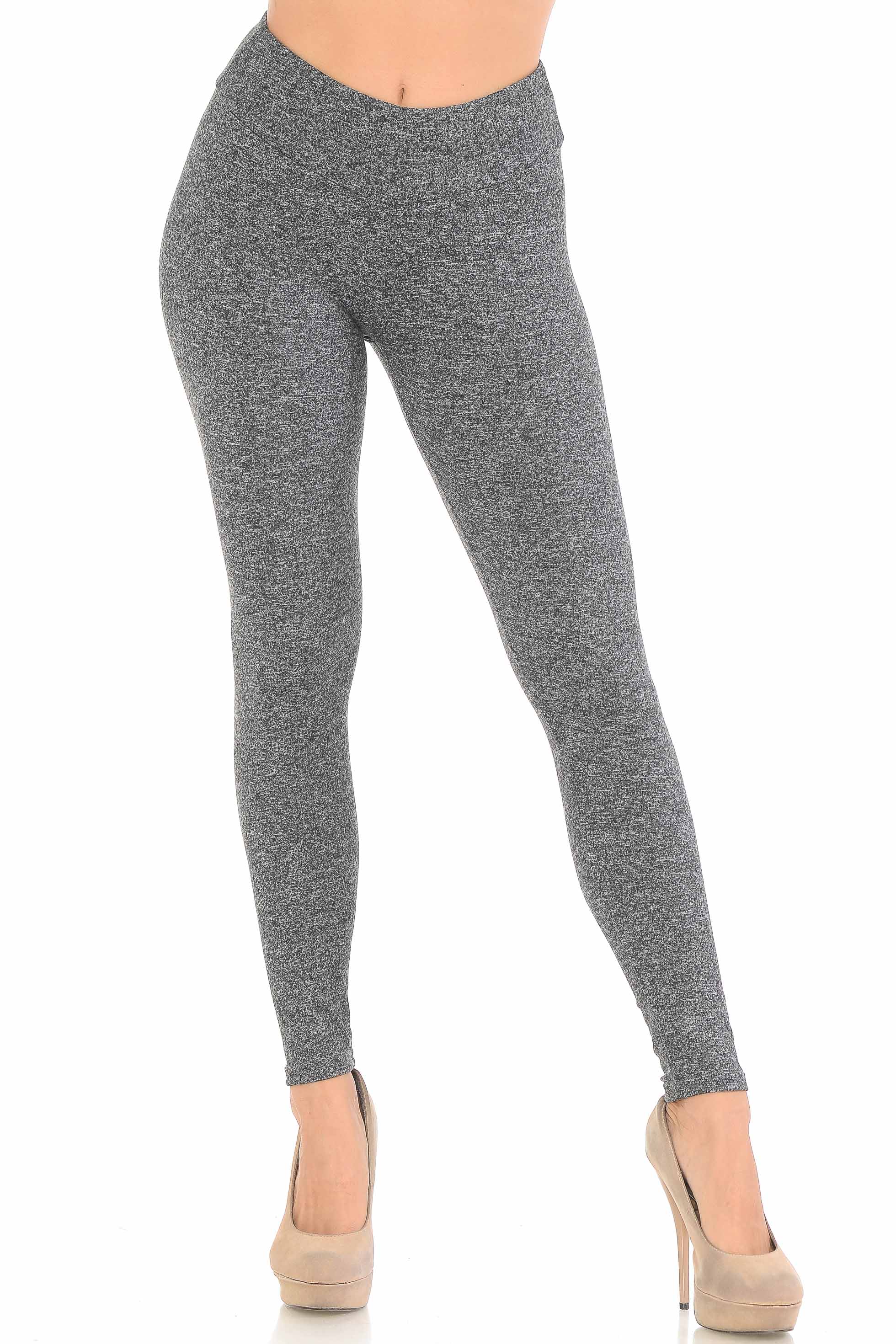 Wholesale Brushed Charcoal Sport Leggings