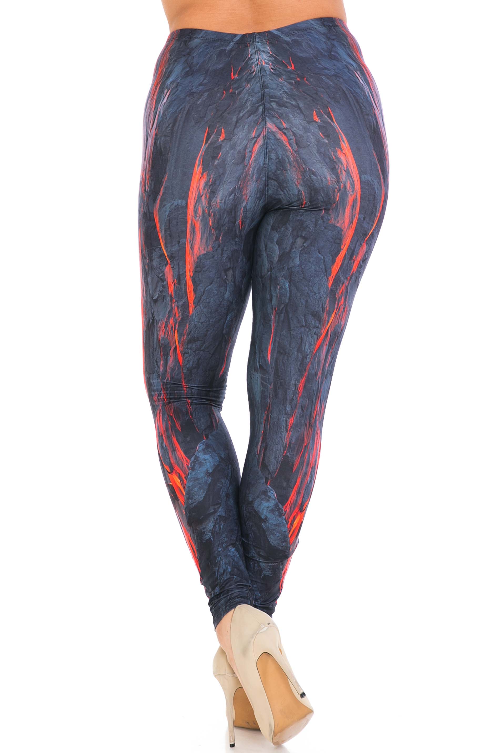 Wholesale Creamy Soft Hot Lava Plus Size Leggings - By USA Fashion™