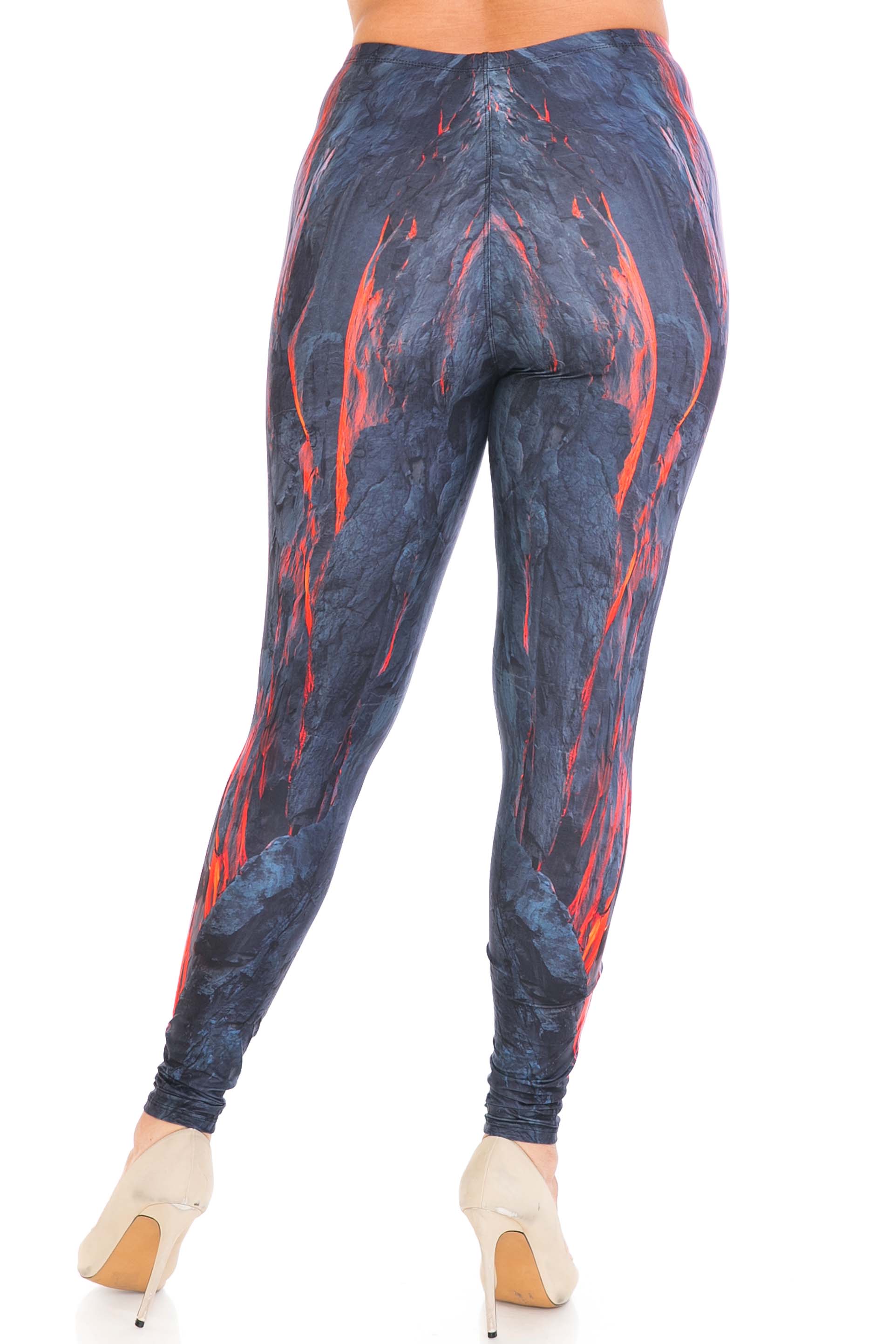 Wholesale Creamy Soft Hot Lava Plus Size Leggings - By USA Fashion™