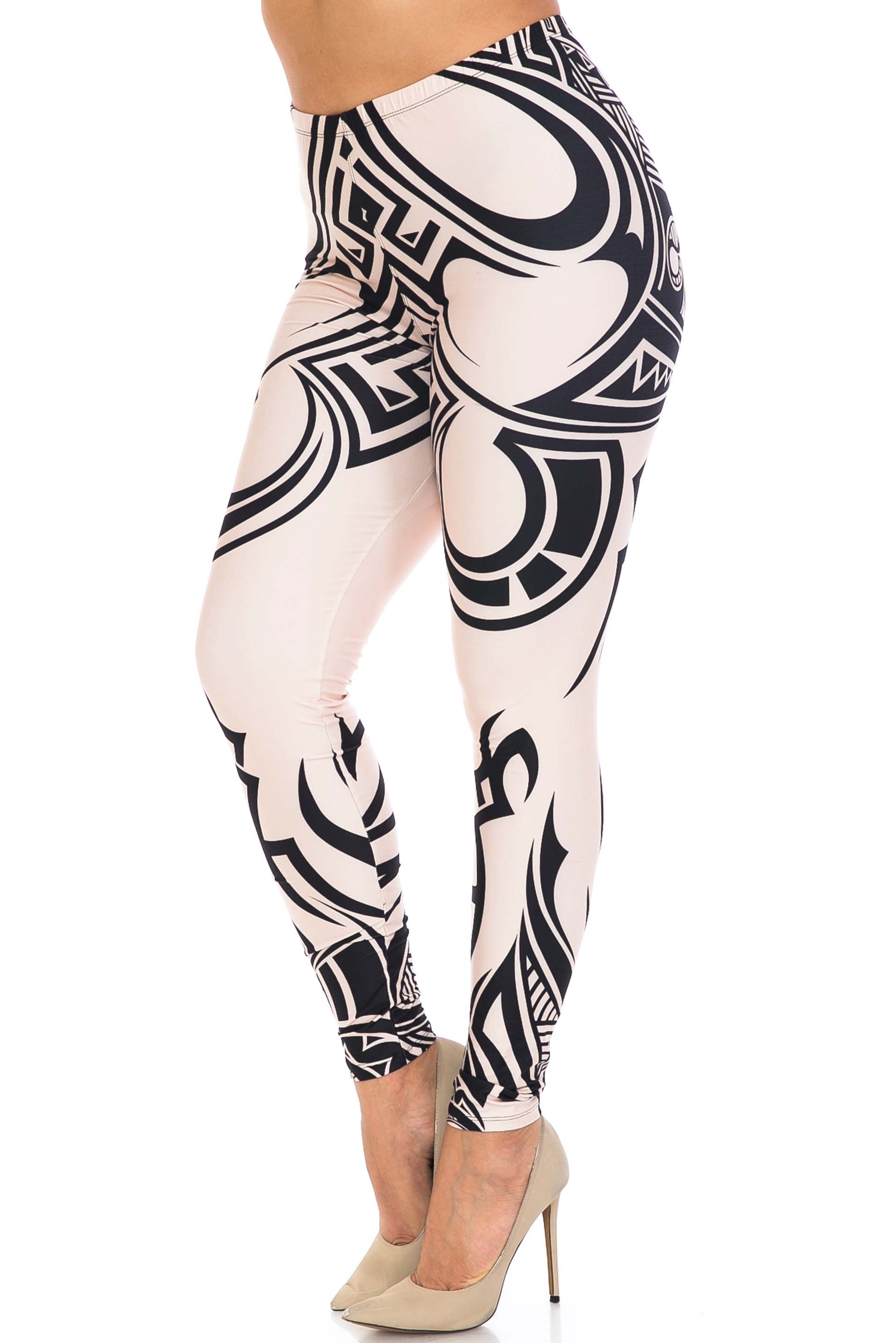 Wholesale Creamy Soft Celestial Tribal Plus Size Leggings - USA Fashion™