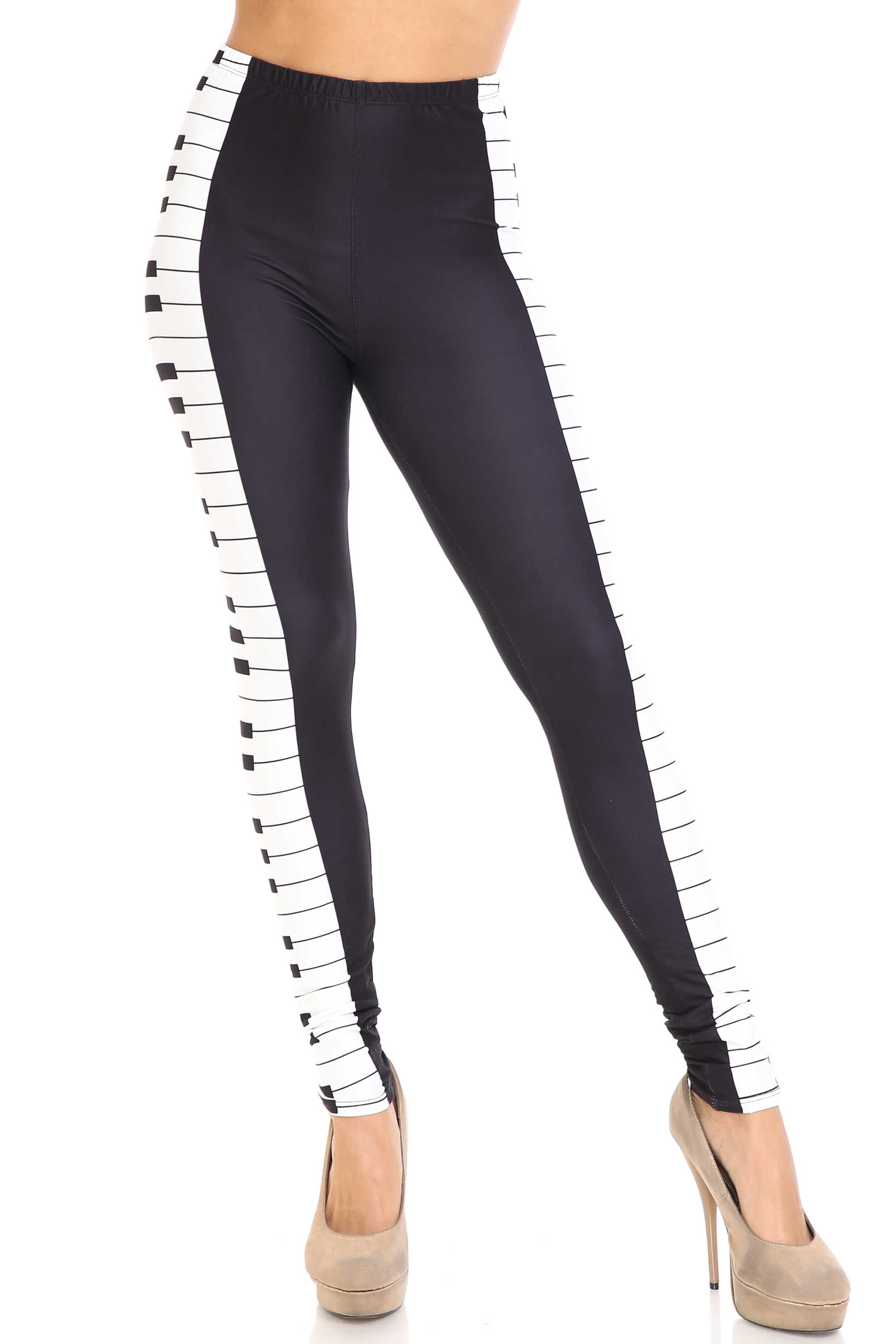 Wholesale Creamy Soft Keys of the Piano Leggings - USA Fashion™