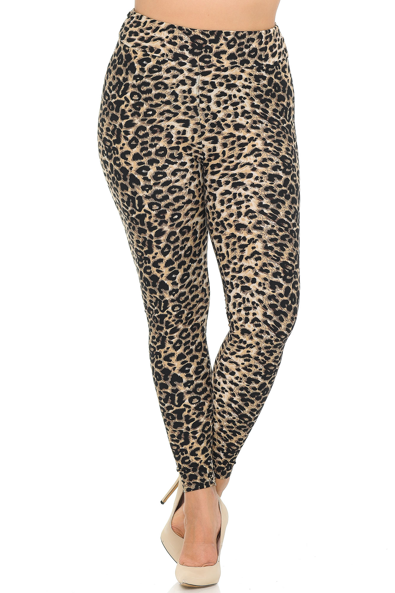 Wholesale Buttery Smooth Feral Cheetah Plus Size High Waisted Leggings