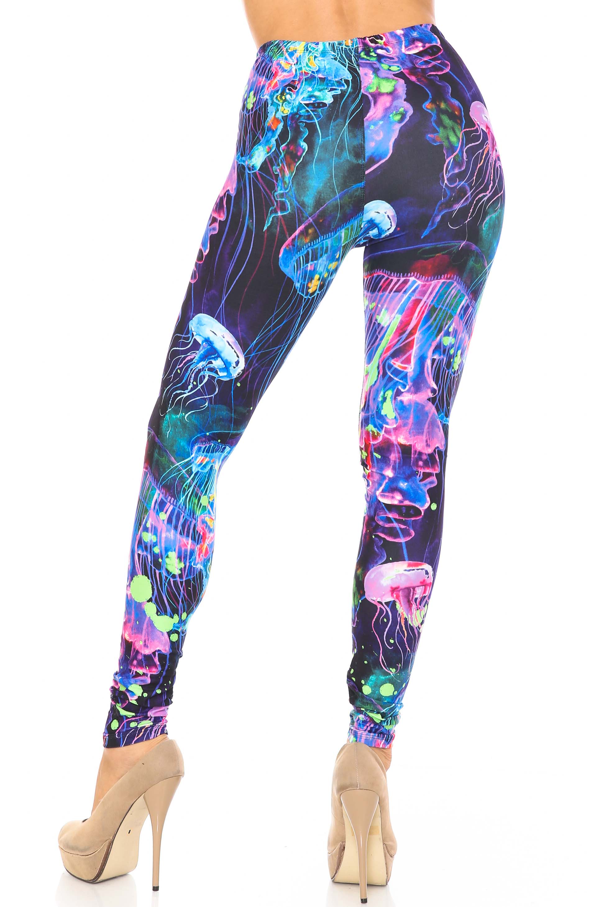 Wholesale Creamy Soft Luminous Jelly Fish Leggings - USA Fashion™