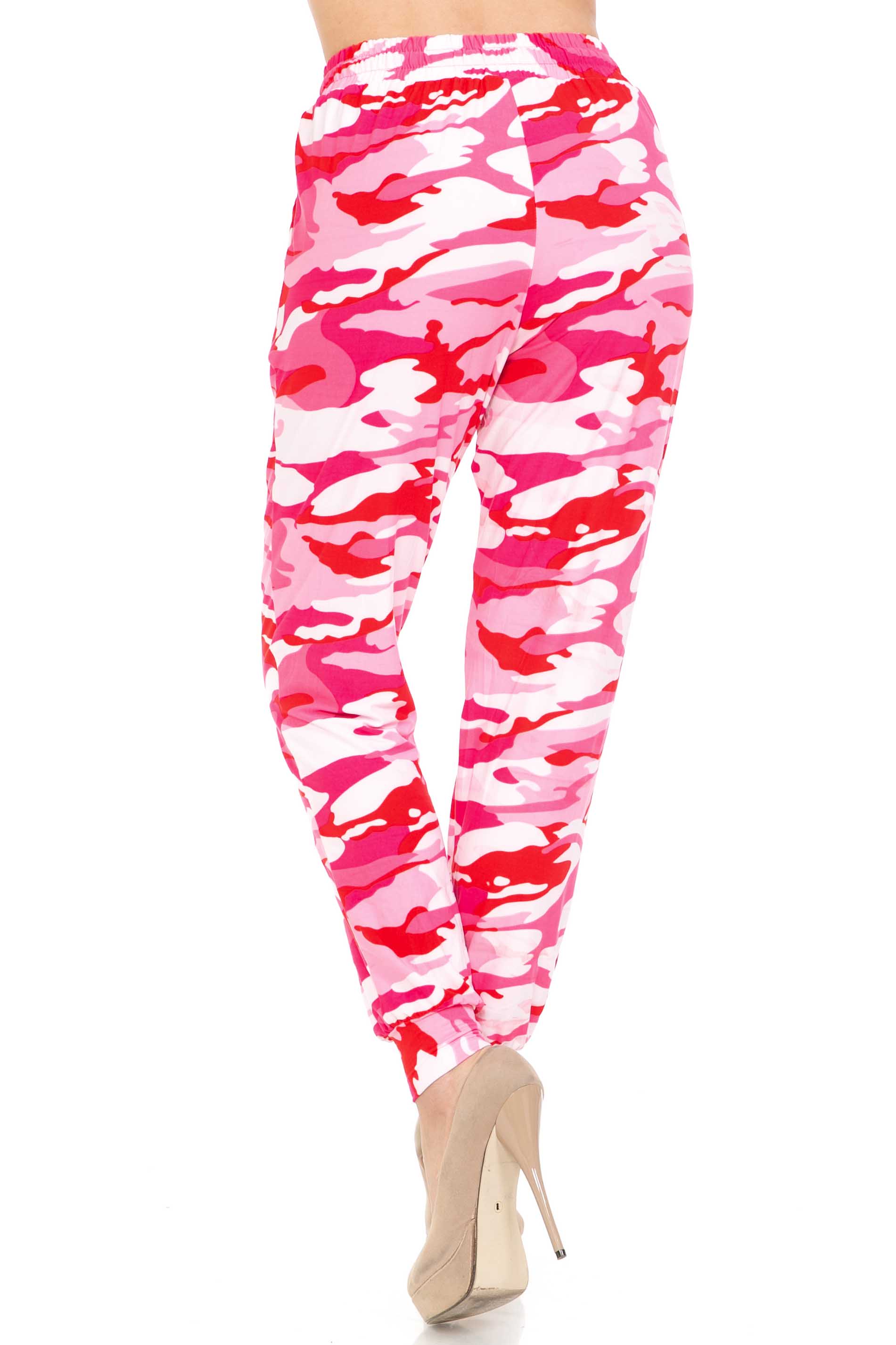 Wholesale Buttery Smooth Pink Camouflage Joggers - EEVEE