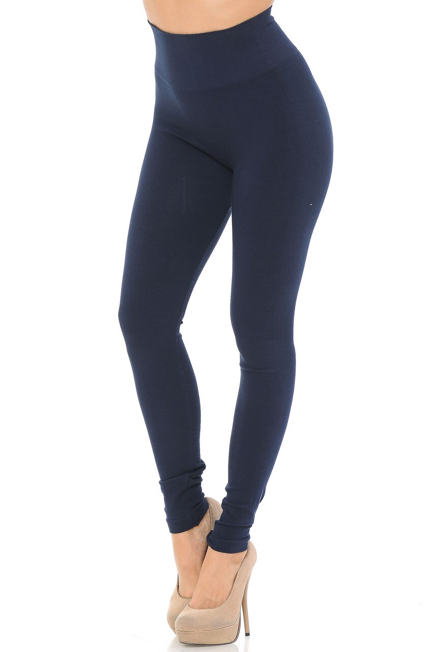 Wholesale Comfy Heathered High Waisted Plus Size Leggings