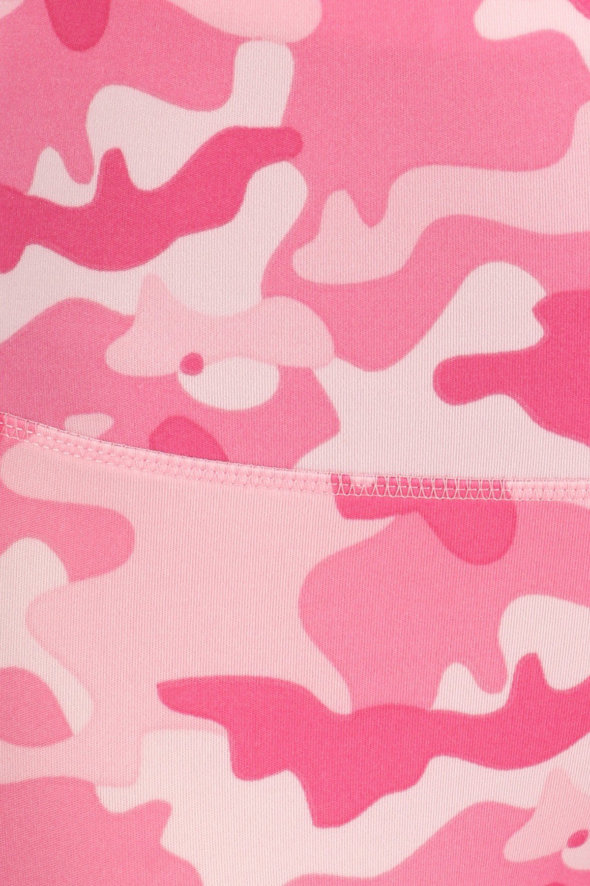 Close-up fabric swatch of Wholesale Cotton Candy Camouflage Sport Leggings with Cargo Pocket