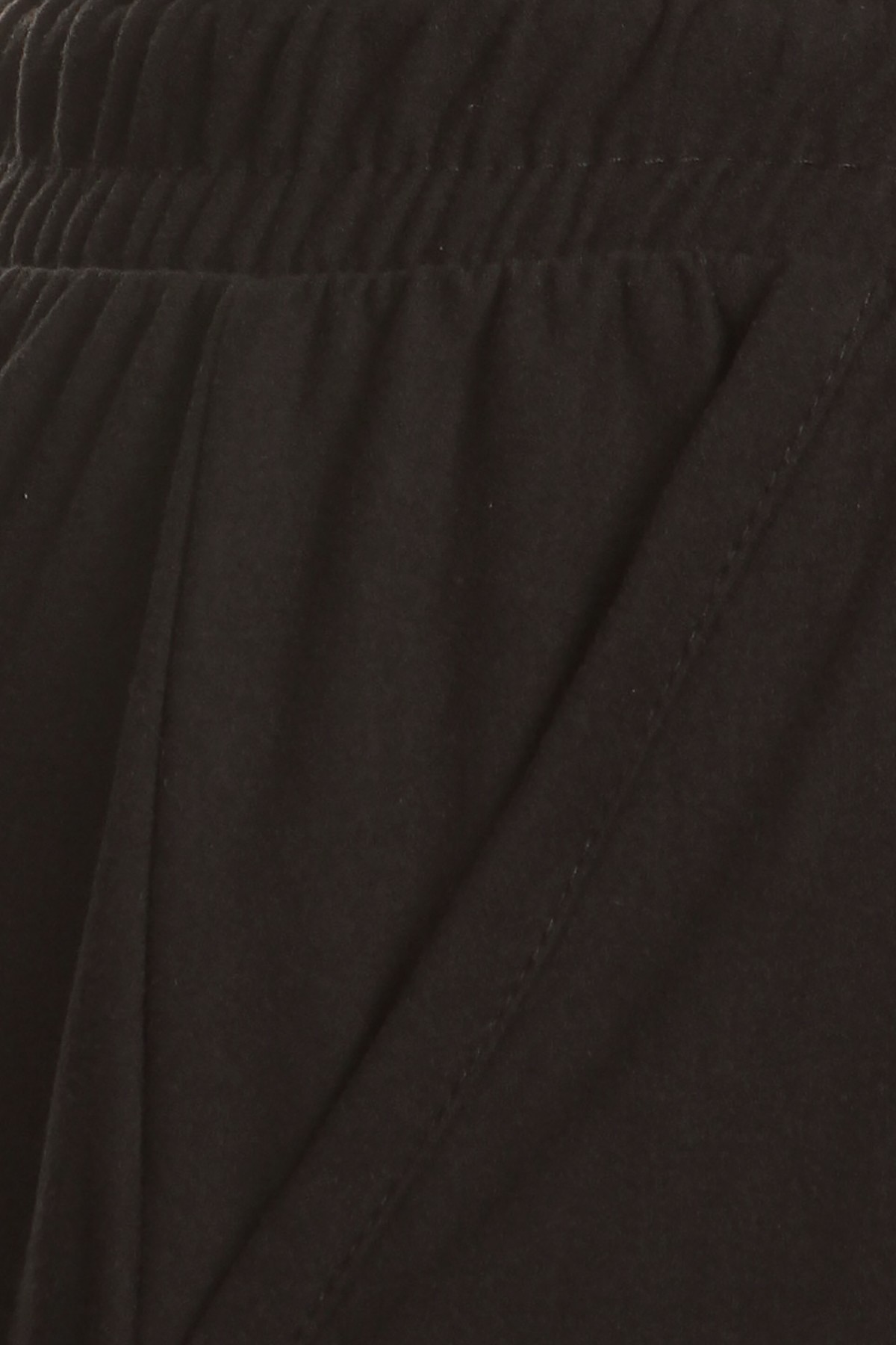 Wholesale Buttery Smooth Basic Black Solid Plus Size Joggers