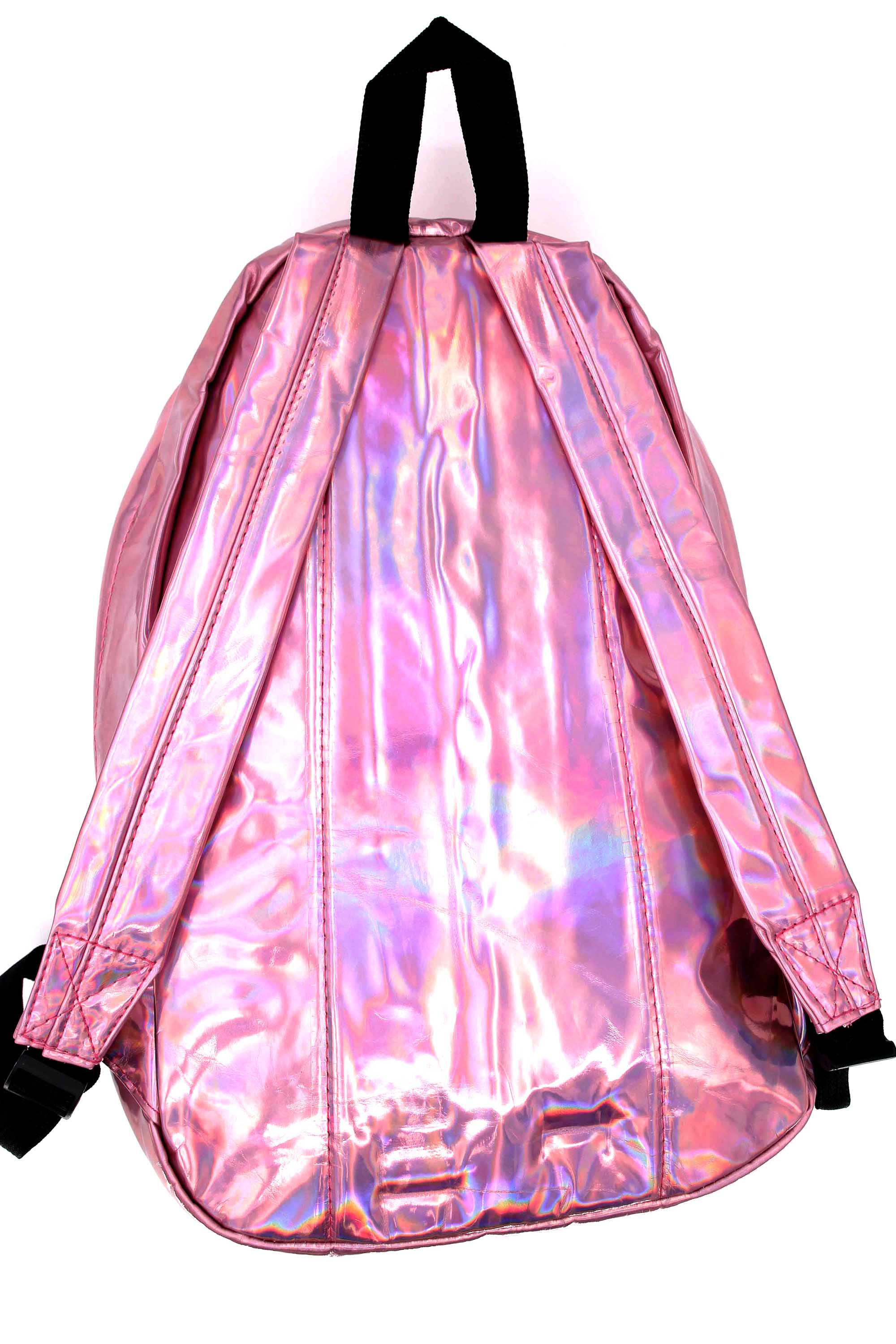 Wholesale Shiny Pink Metallic Backpack