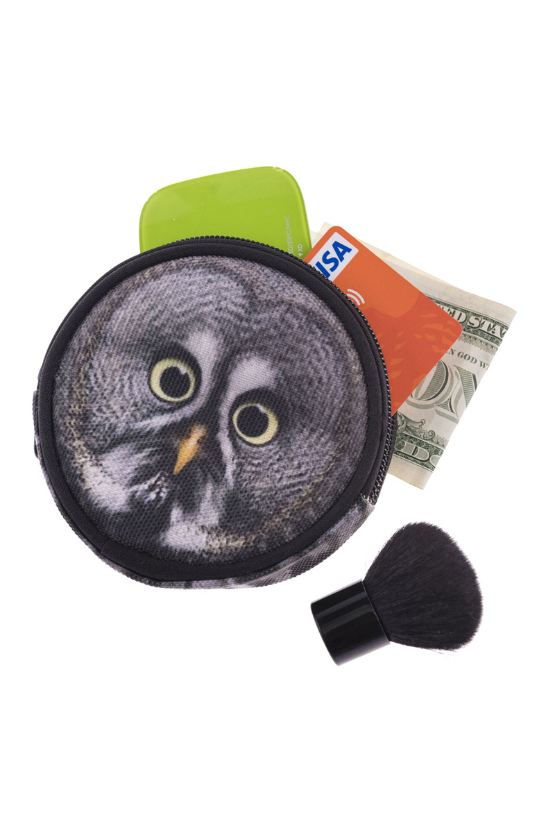 Wholesale Round Graphic Print Coin Purse - 18 Styles