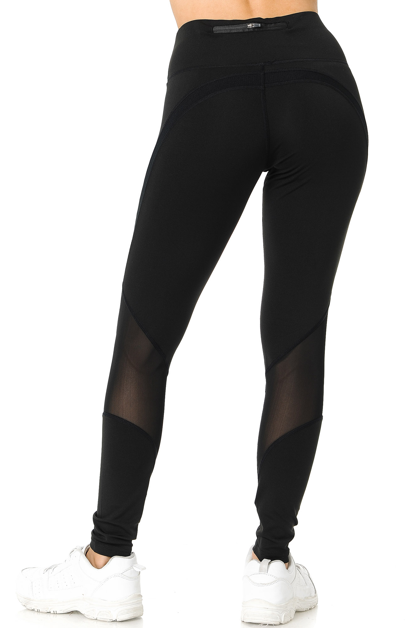 Wholesale Premium Panel Mesh Sport Workout Leggings