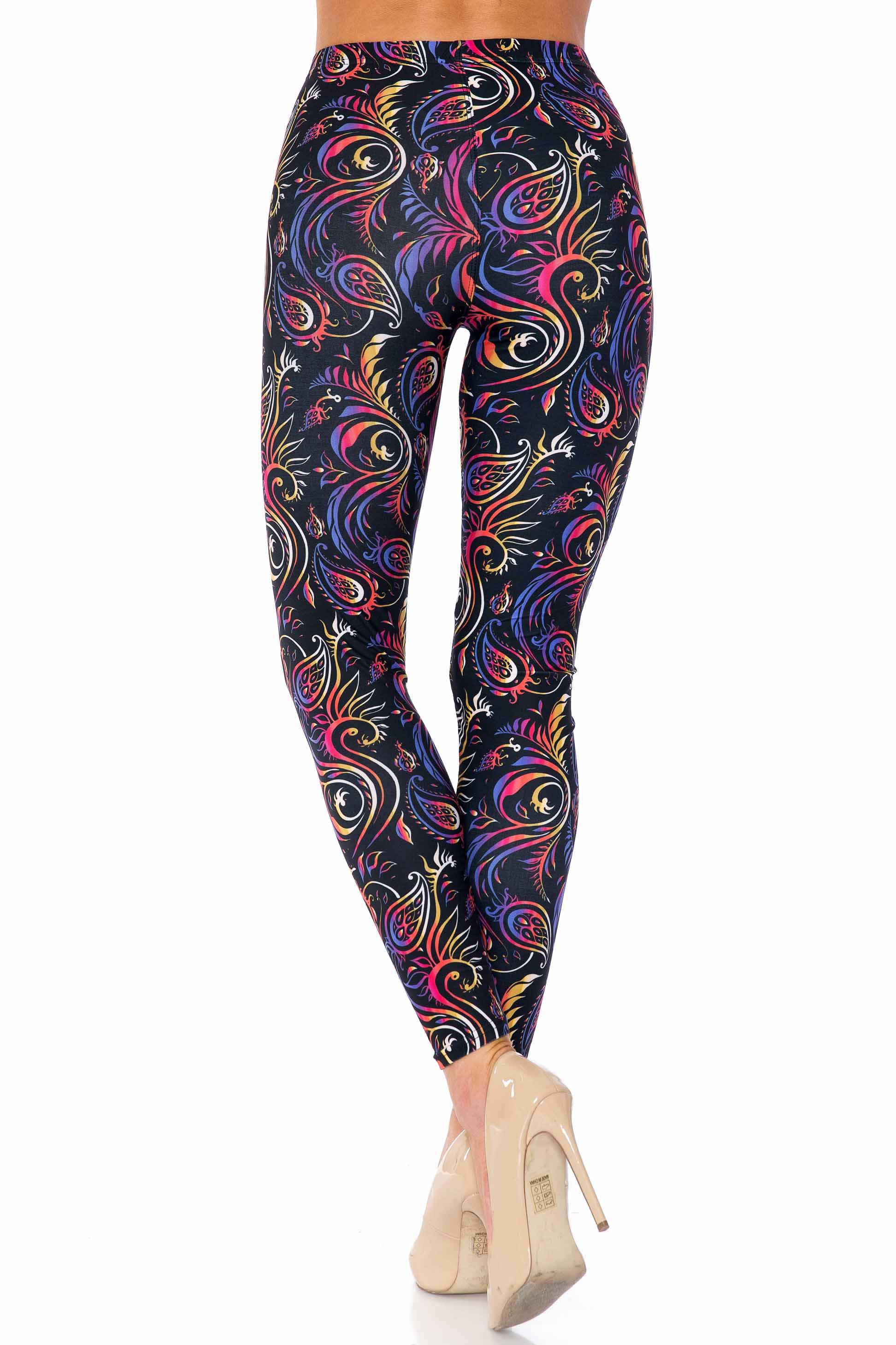 Wholesale Creamy Soft Ombre Paisley Swirl Kids Leggings - USA Fashion™