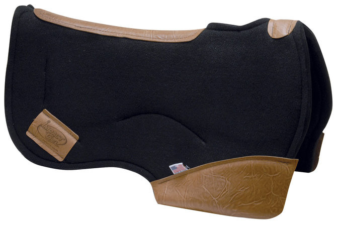 Contoured Western Saddle Pad Impact Gel Calgary Alberta Canada