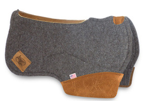 Impact Gel Contoured Barrel Racing Pad - Gray Impact Gel Contoured Barrel Racing Pad - Gray