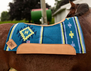 Impact Gel Woven Western Saddle Pad: Summertime Madness - Blueberry Fizz Impact Gel Woven Western Saddle Pad: Summertime Madness - Blueberry Fizz