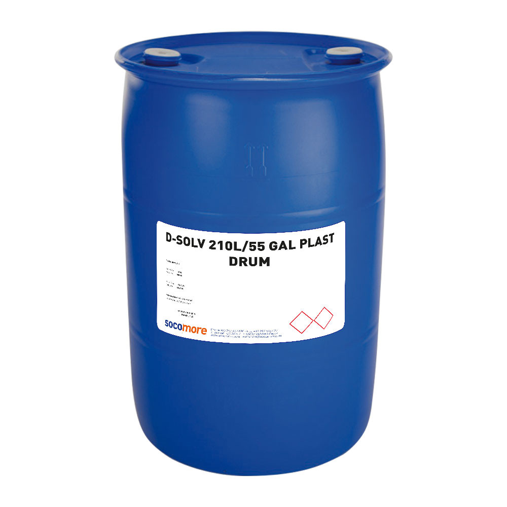 WAX DISOLVER D-SOLV 210L/55 GAL PLAST DRUM - Socomore Canada