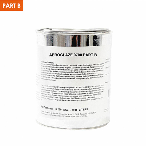 CURATIVE COMPONENT AEROGLAZE 9700B LINED QUART