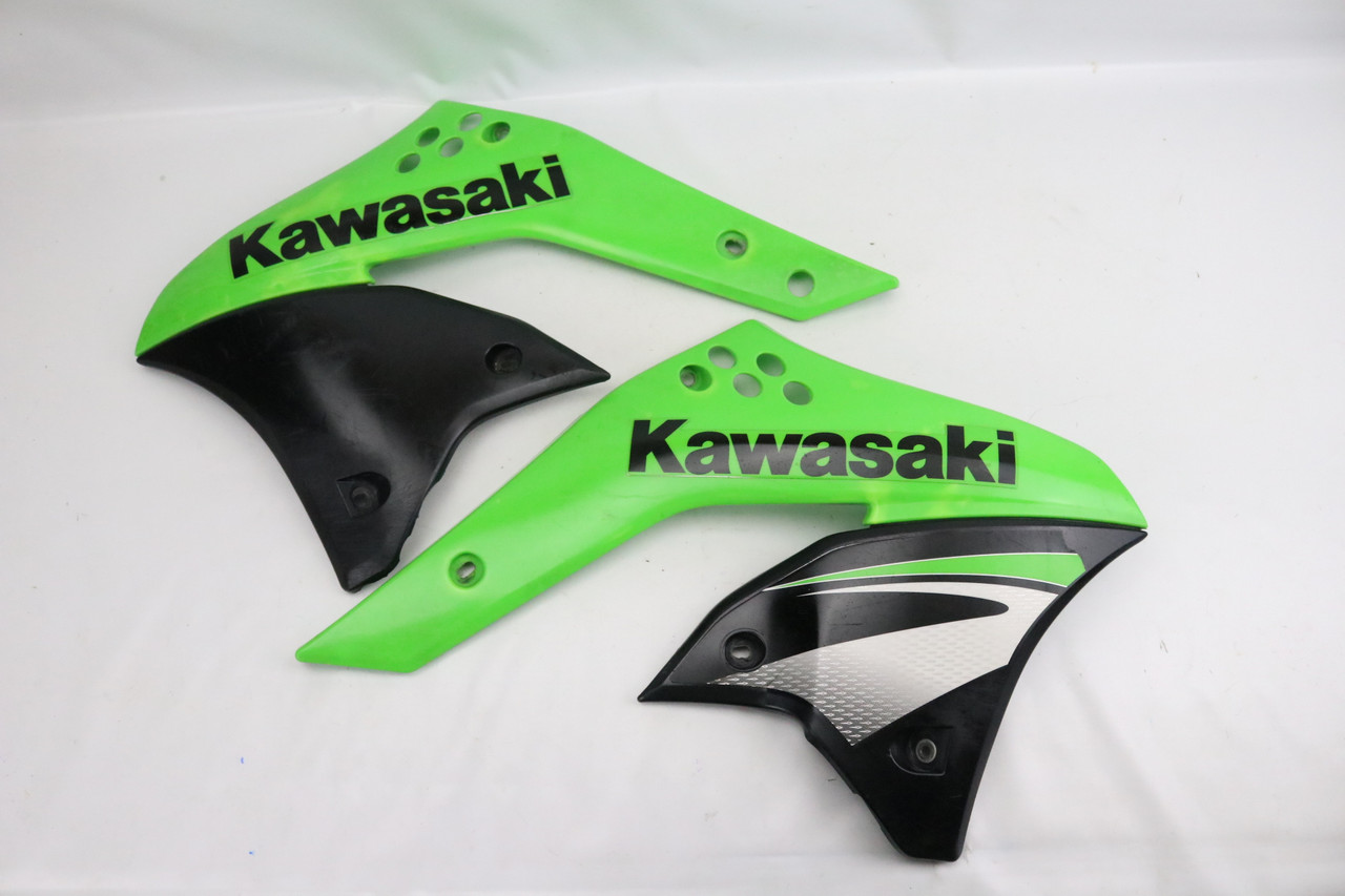 KX250F 2007-2008 Radiator Shrouds Tank Plastics Pair Kawasaki 49131-5095 #227