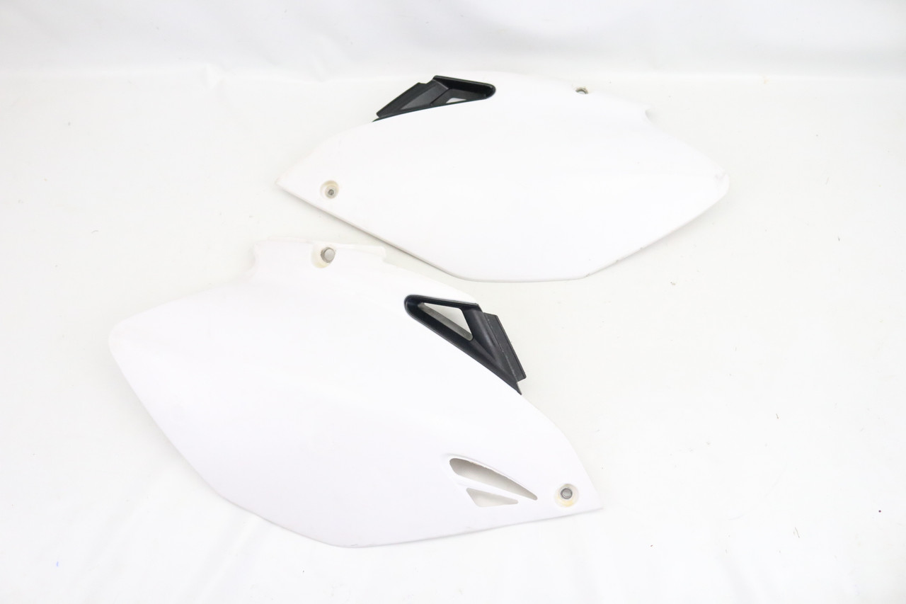 YZ250F YZ450F 2006-2009 Side Panels Plastics White LH+RH Yamaha 5XC-21710-90-00 #230