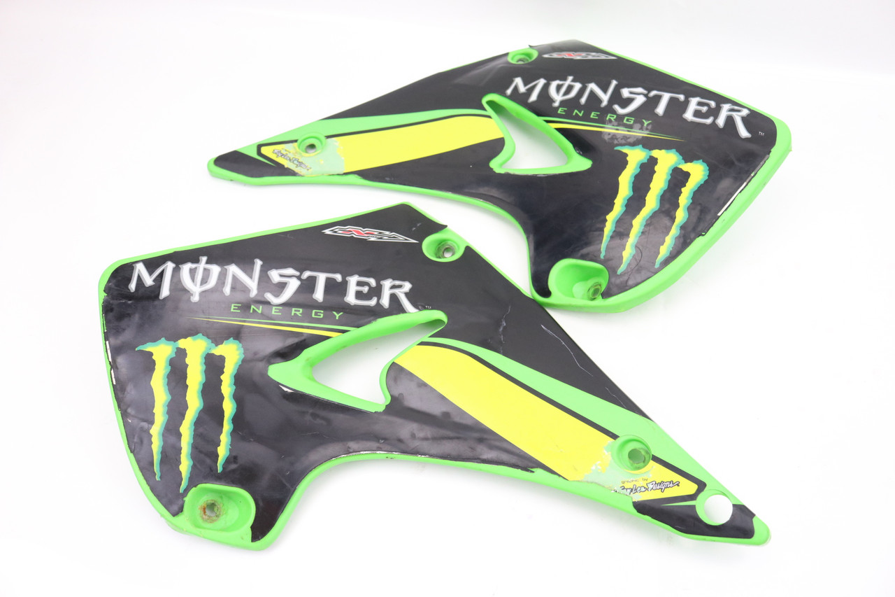 KX125 KX250 05-08 Tank Shrouds Tank Plastics Pair Kawasaki 49089-1151-290 #285