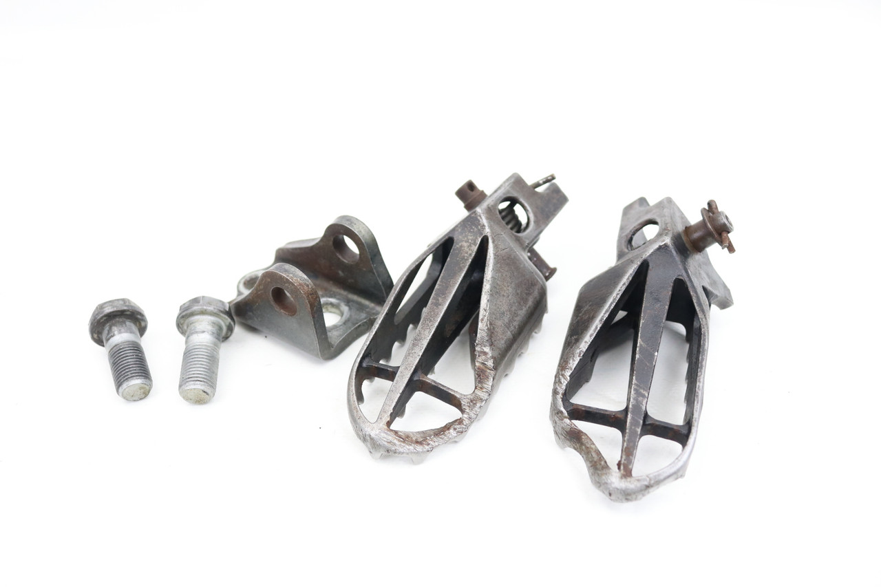 CRF450X 05–12 CRF250X 04–08 Footrests LH+RH Footpegs & Mount Honda #294