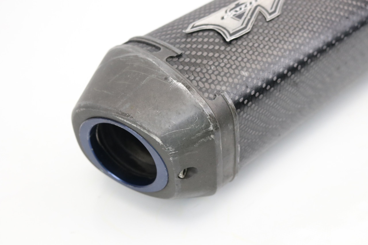 YZ250F 2005 Exhaust Muffler Silencer White Brothers Carbon Pro #318