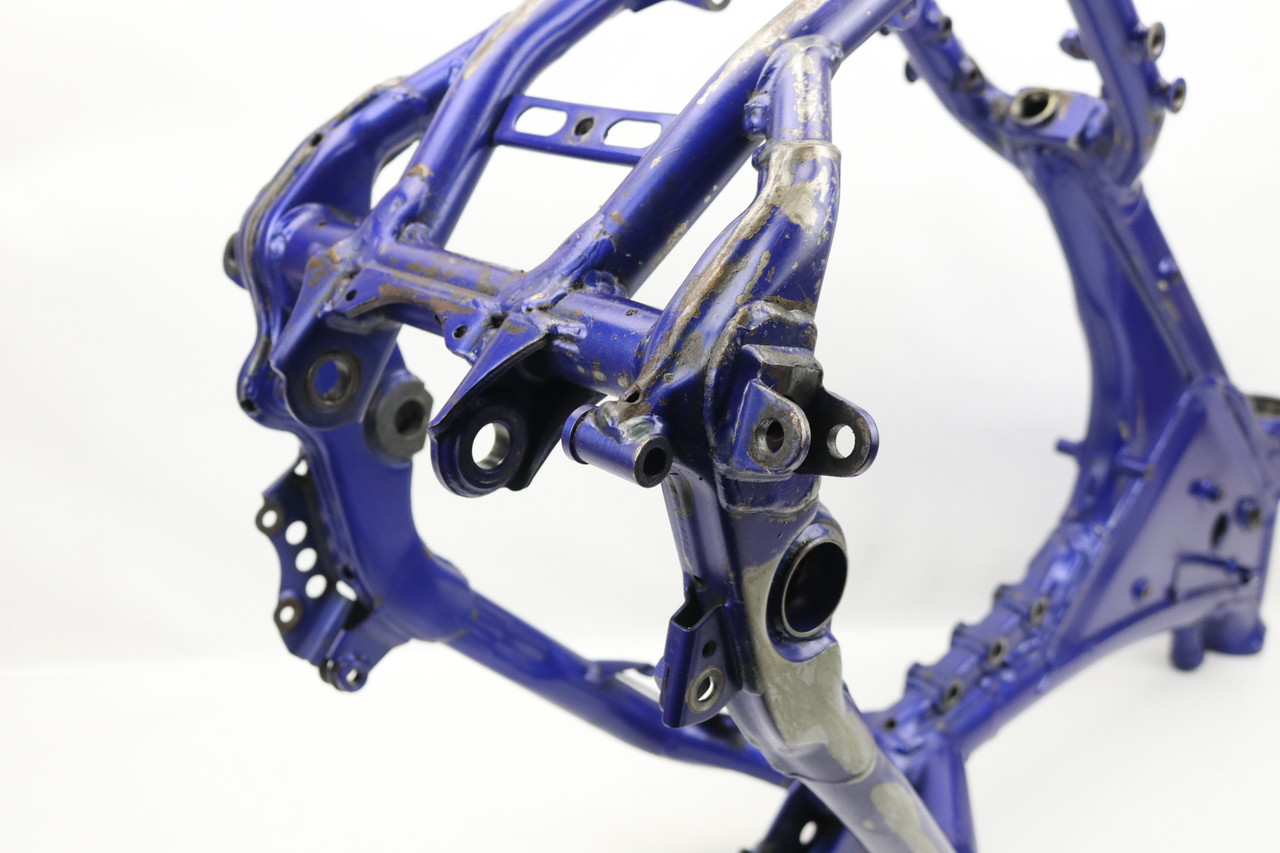 YZ426F 2001 Main Steel Frame Blue Yamaha 5JG-21101-50-P0 #307