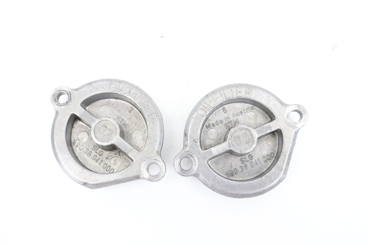 250-560 SX SX-F XC-F EXC SMR 2000-2014 Oil Filter Covers Pair KTM 59038041000 #305G