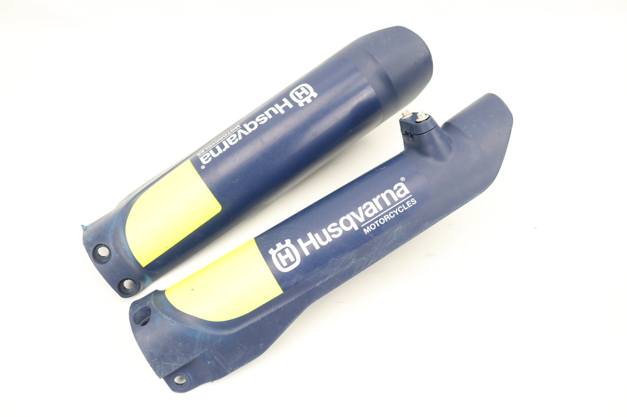 125-450 FC TC TE 2017 Fork Tube Guards LH+RH Protectors Husqvarna 25001094100HAA #337