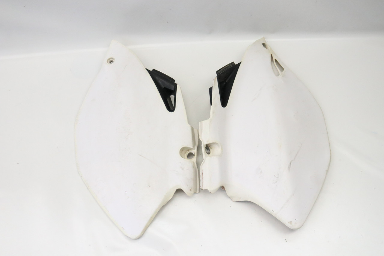 YZ450F YZ250F 2006-2009 Side Panels Plastics Pair White Left & Right Yamaha #188