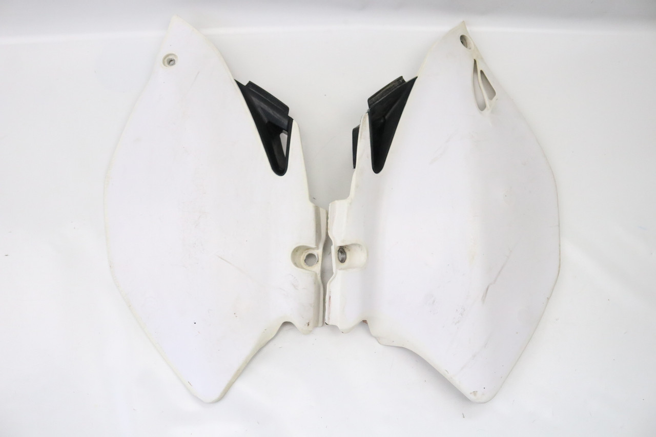 YZ450F YZ250F 2006-2009 Side Panels Plastics Pair White Left & Right Yamaha #188