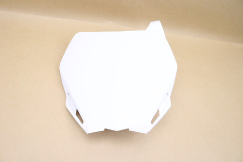 YZ450F 2008 Front Number Board Plastic White Cycra #258