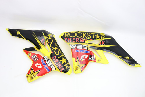 RM-Z250 2007–2009 Tank Shrouds Plastics Pair Suzuki 17761-10H00-YU1 #289