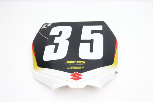 RMZ250 07–09 RMZ450 06–07 Front Number Board Plastic Suzuki 94911-37F02-30H #291