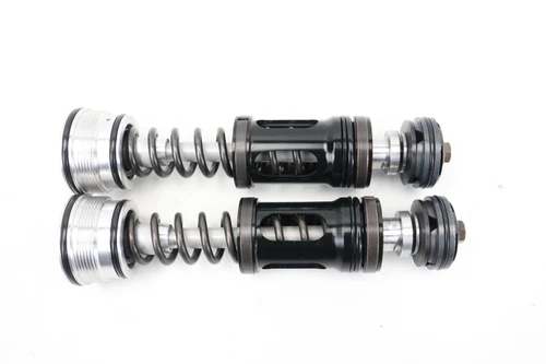 YZ250F 2008 Fork Top Cap Adjusters Pair Yamaha 5XC-2316A-T0 #230