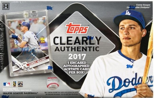 2017 Topps Clearly Authentic Baseball Cards Hobby Box