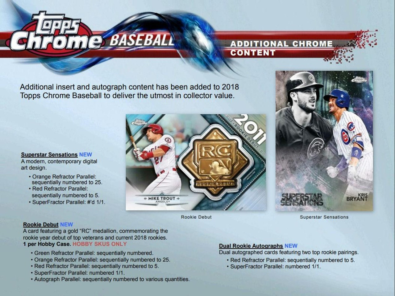 2018 Topps Chrome Baseball Hobby Box