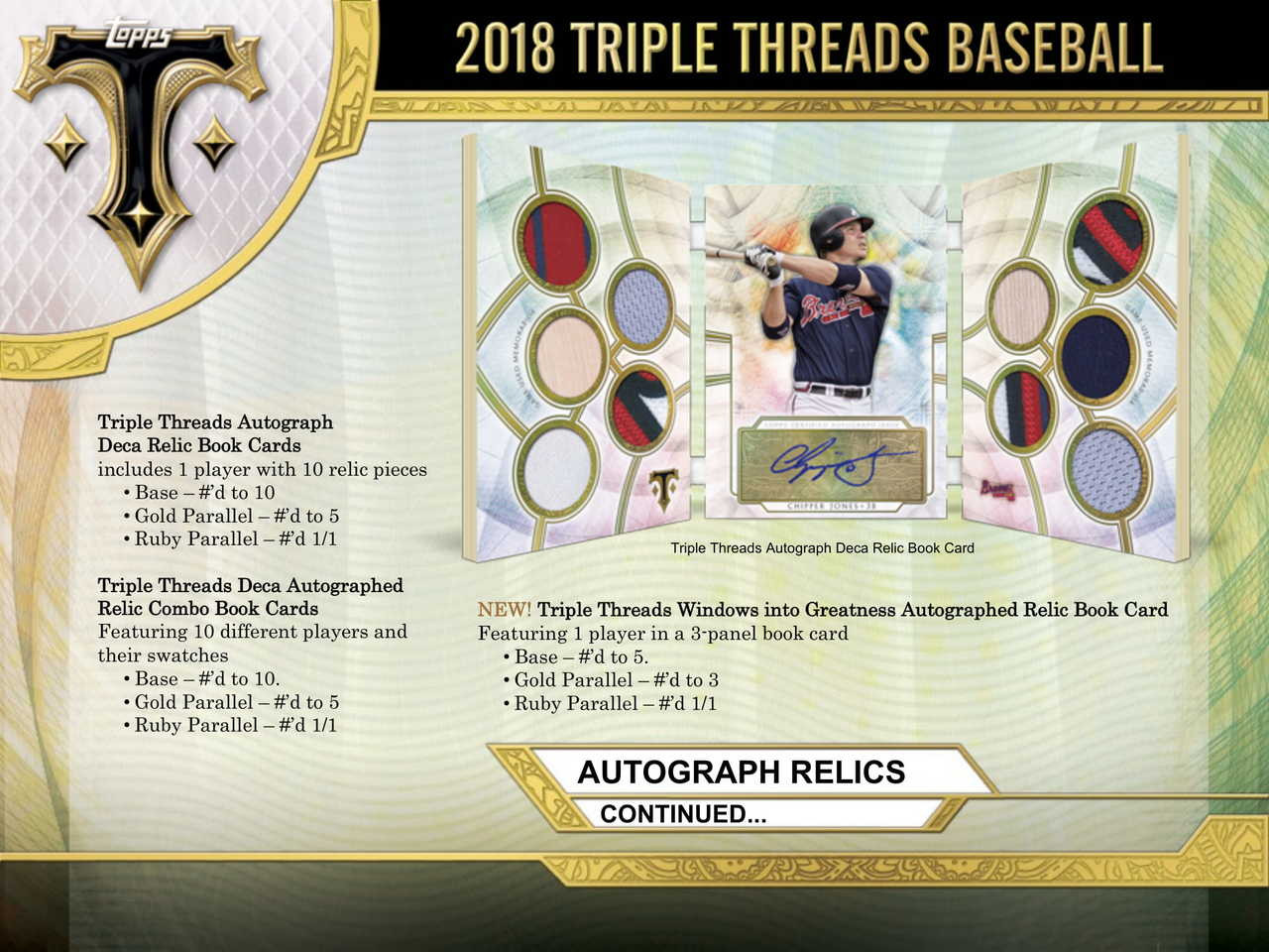 2018 Topps Triple Threads Baseball Hobby Box
