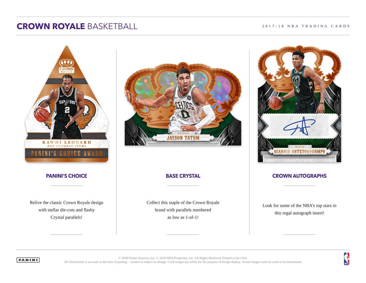 2017/18 Panini Crown Royale Basketball Hobby Box
