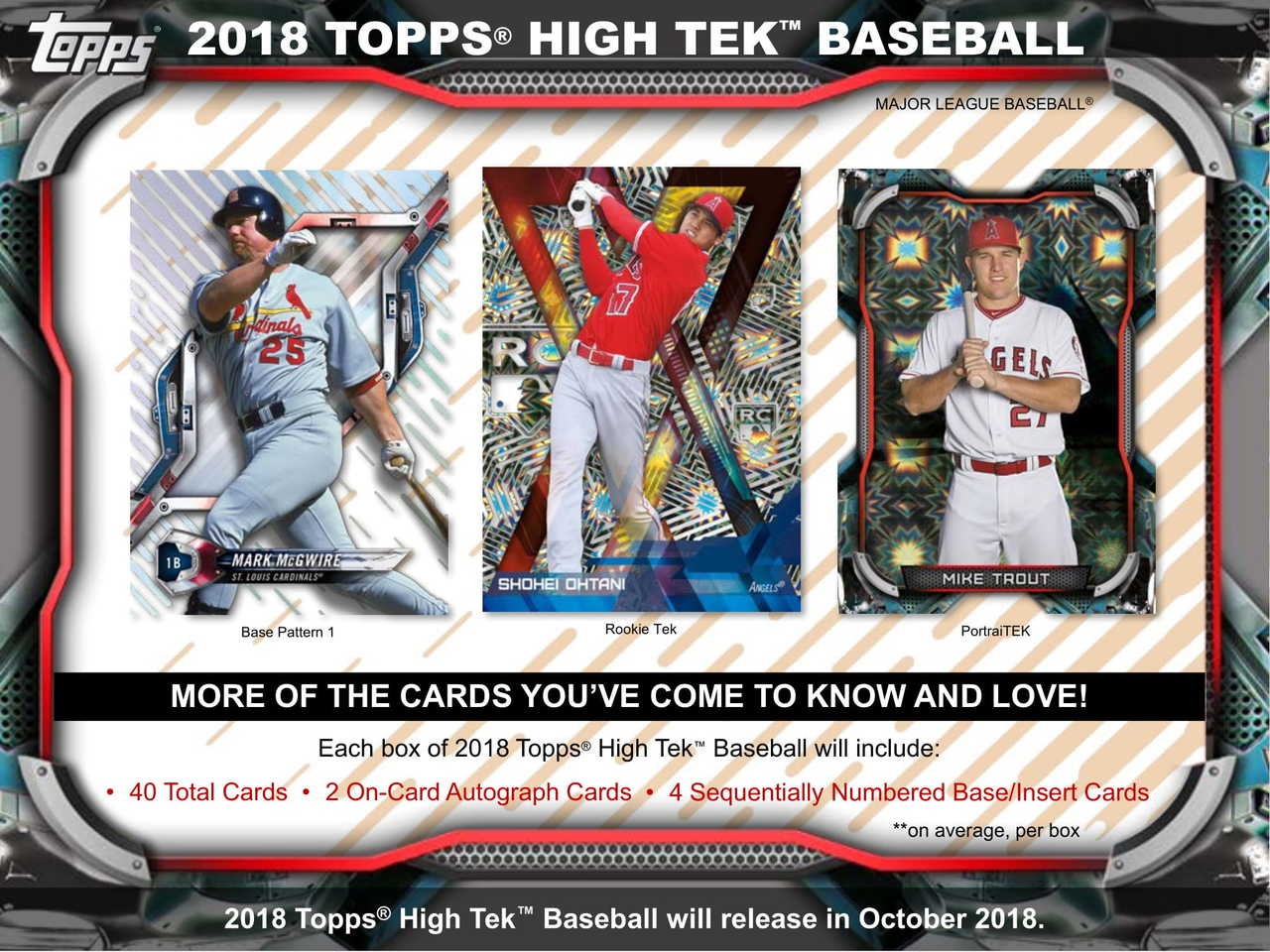 2018 Topps High Tek Baseball Hobby Box