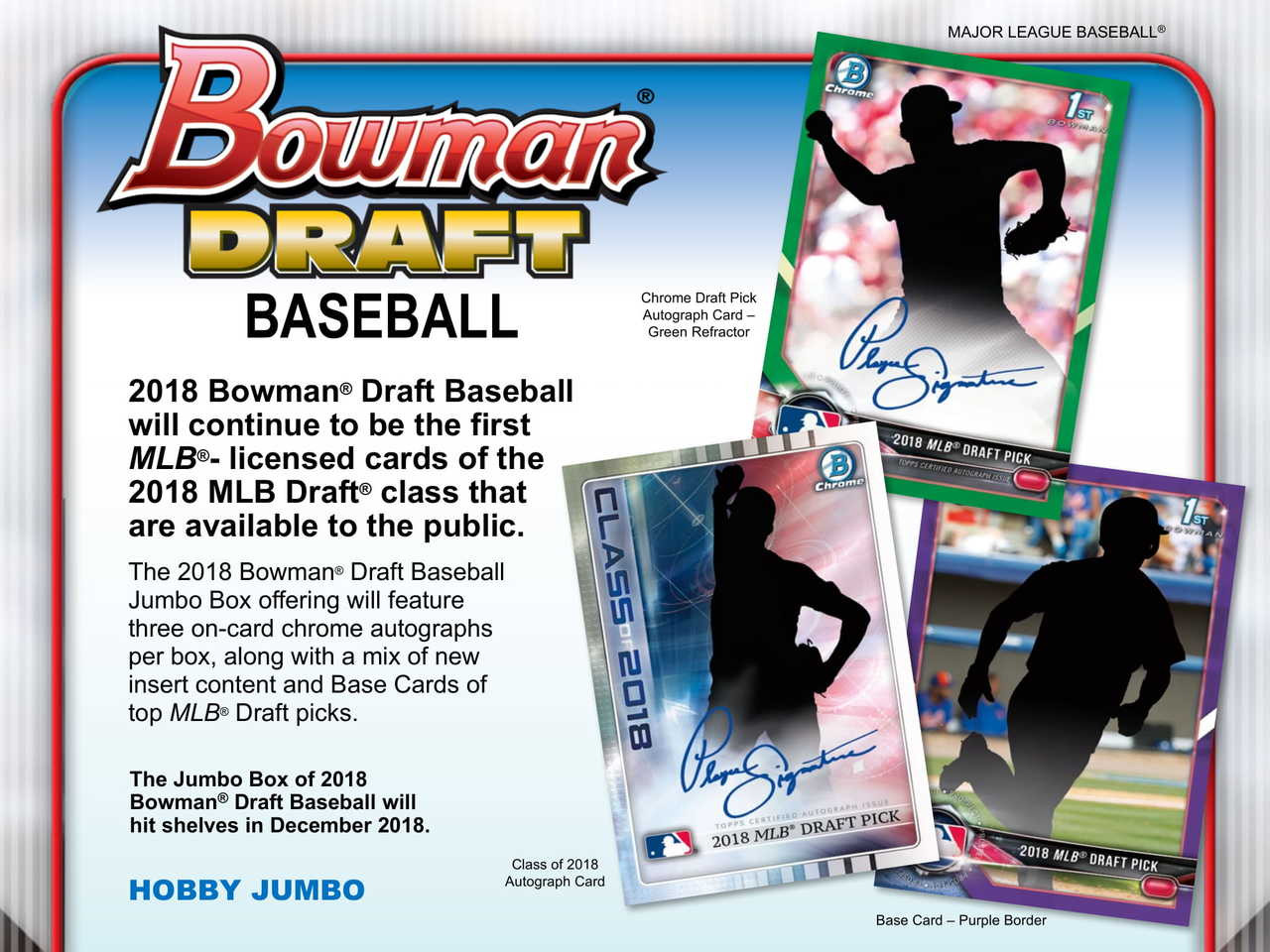 2018 Bowman Draft Baseball Jumbo Hobby Box