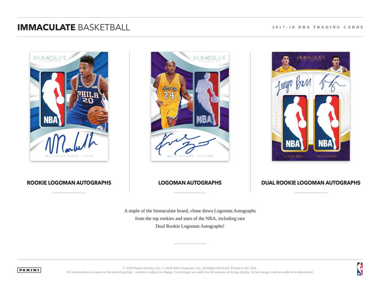 2017/18 Panini Immaculate Basketball Hobby 5 Box Case