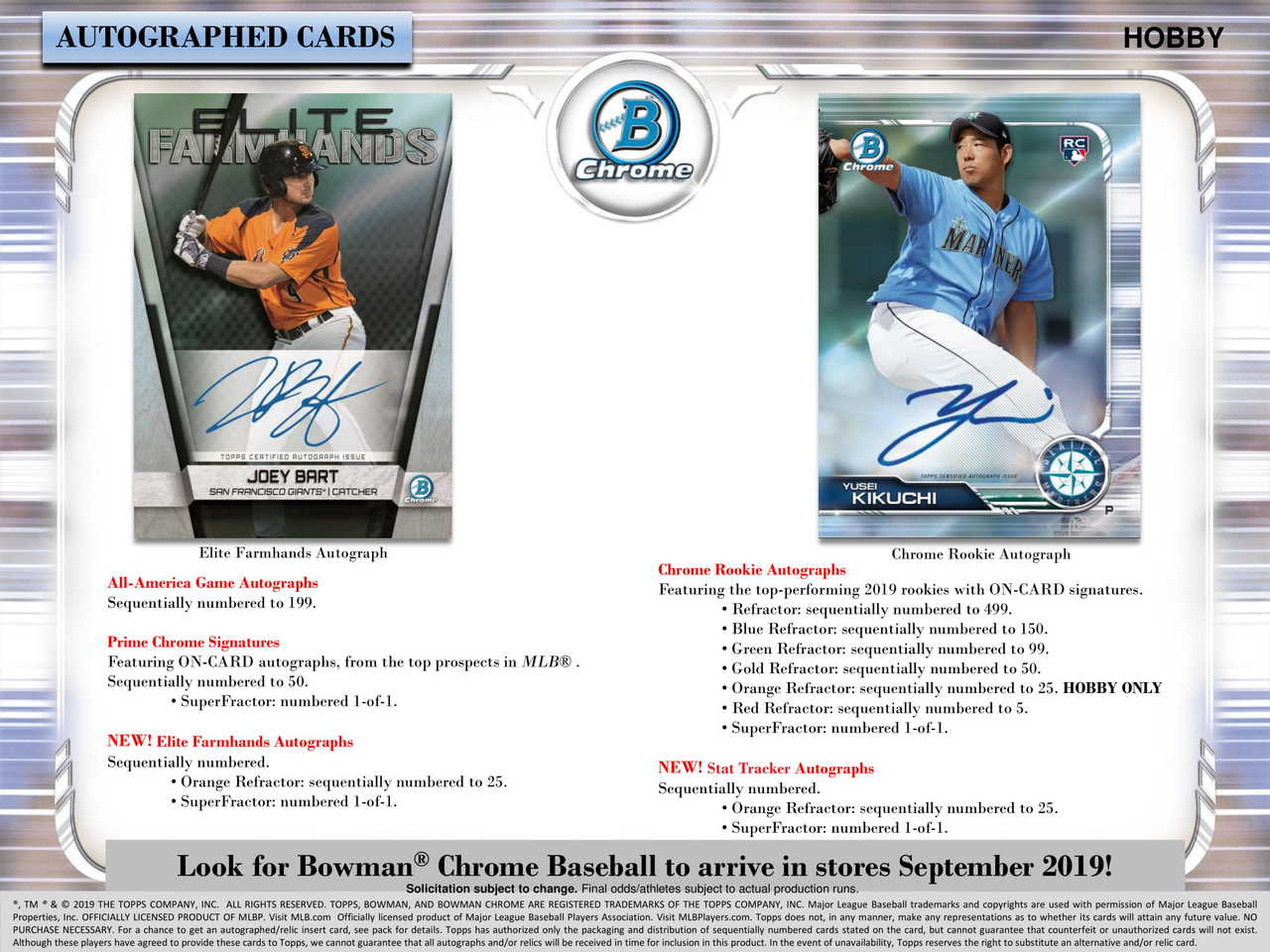 2019 Bowman Chrome Baseball Hobby 12 Box Case
