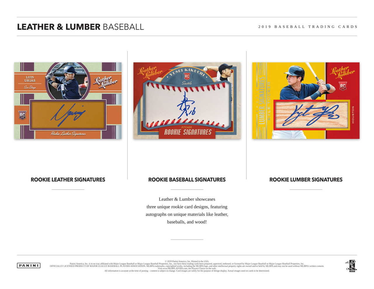 2019 Panini Leather and Lumber Baseball Hobby Box