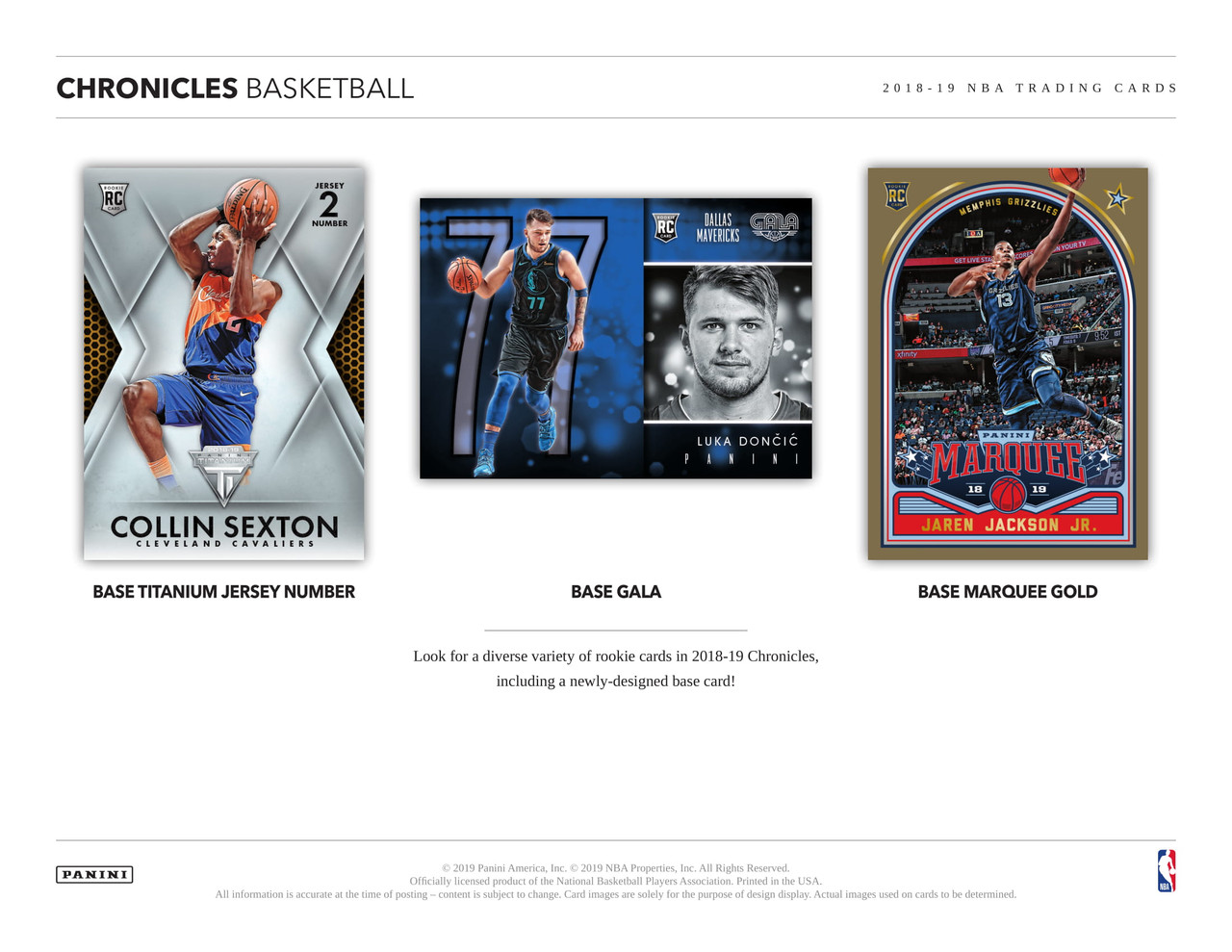 2018/19 Panini Chronicles Basketball Hobby Box