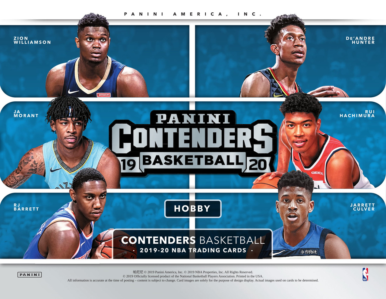 2019/20 Panini Contenders Basketball Hobby Box