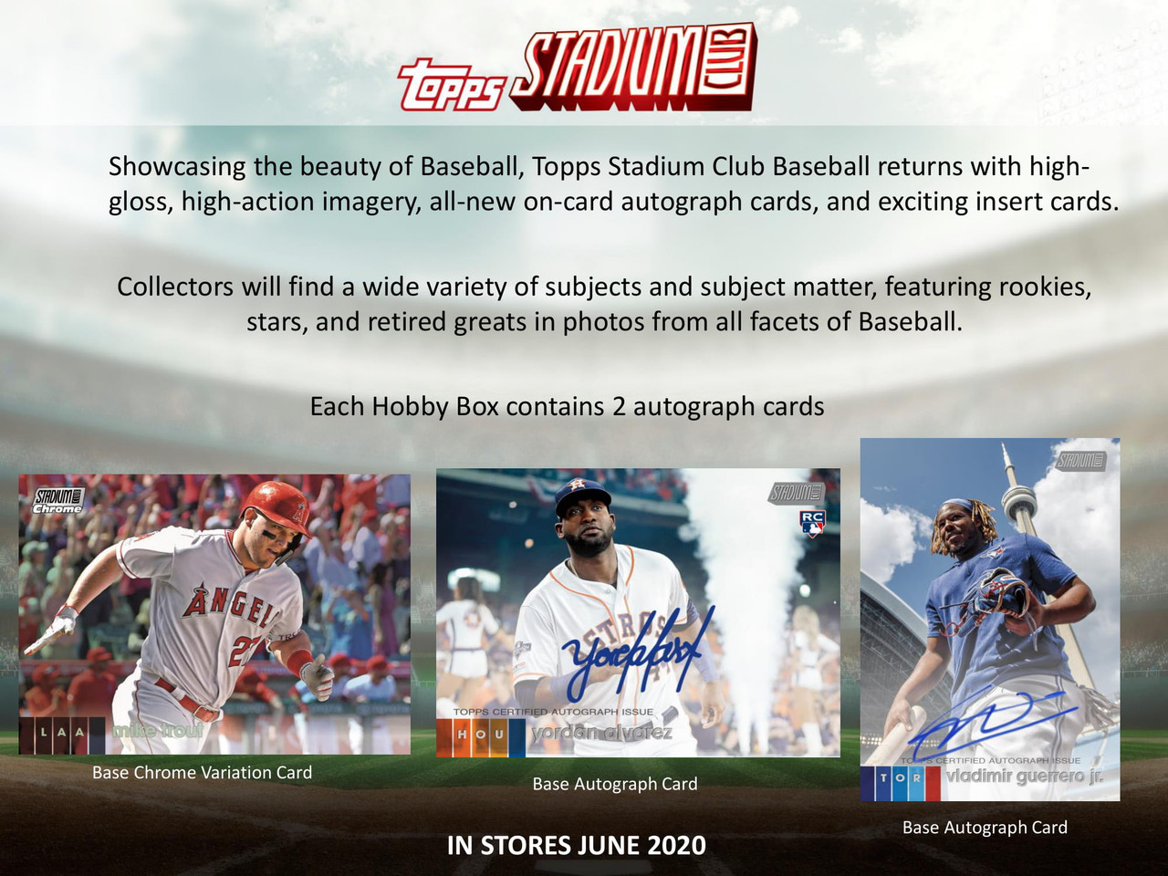 2020 Topps Stadium Club Baseball Hobby Box