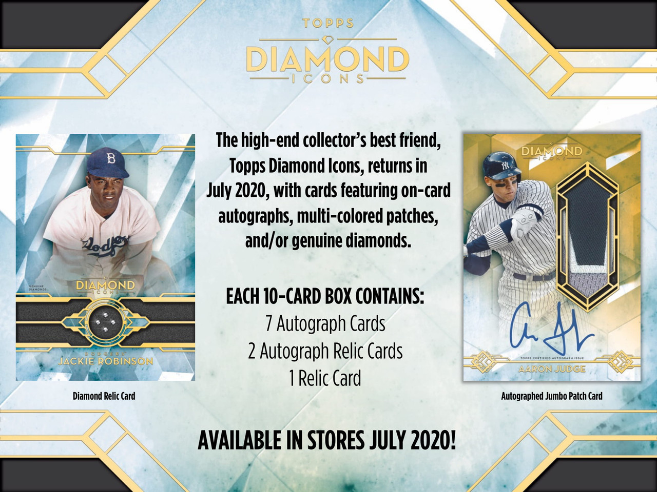 2020 Topps Diamond Icons Baseball Hobby 4 Box Case